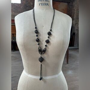 Metal cage necklace
